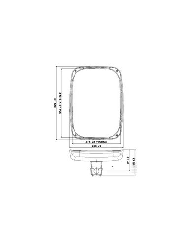 Espejo retrovisor Valtra Adaptable
