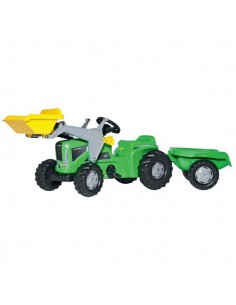 R63003 - Tractor de Pedales Rolly Kiddy Futura con Carga Delantera y Remolque
