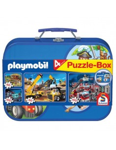 SH55599 - 4 Puzzles en Maletín Metálico