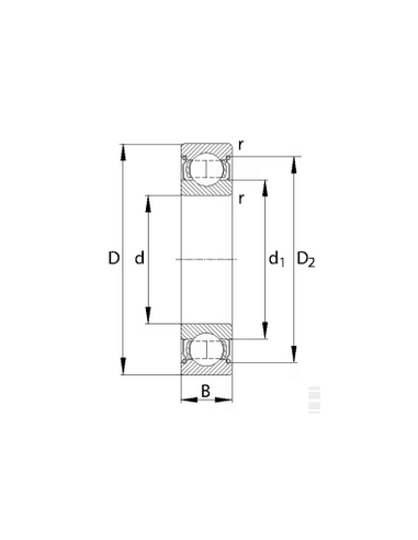 Rodamiento rígido de bolas 55 x 90 x...