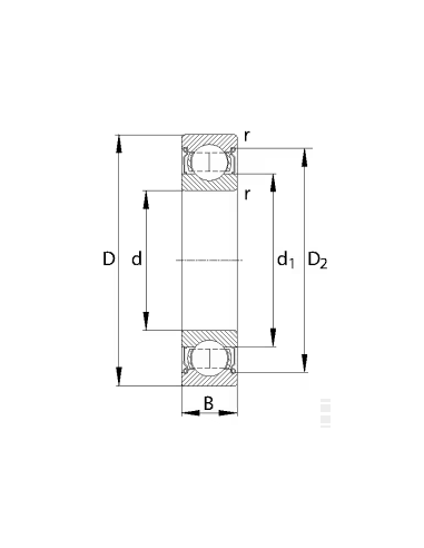 rodamiento bolas ranurado 25 x 52 x...