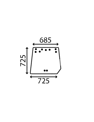 CRISTAL TRASERO SUPERIOT ADP. KUBOTA...