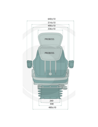 ASIENTO NEUMATICO PROBOSS AS2480