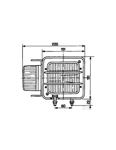 faro alogeno derecho blanco/ambar 220...