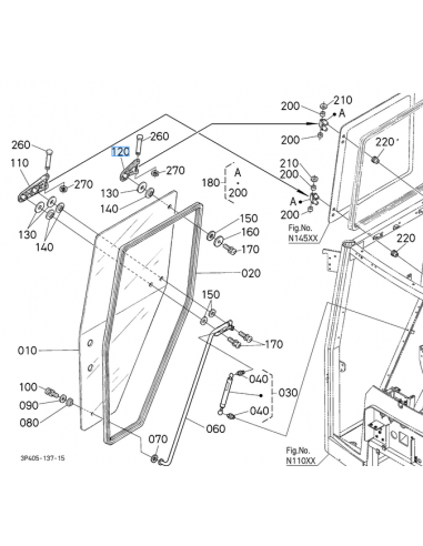 bisagra superior puerta