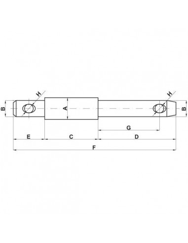 Z325170KR - Bulón de Elevación Cat. 1 25x170 mm. Z325170KR - Bulón de Elevación Cat. 1 25x170 mm.