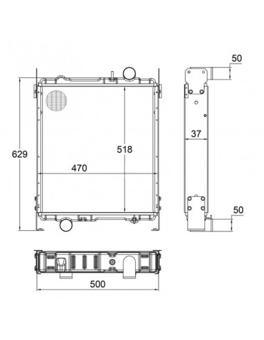 radiador fendt series farmer- favorit...