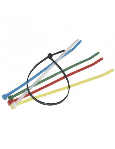 Brida sujetacables 7,6x370 mm, negra, 100 unid.