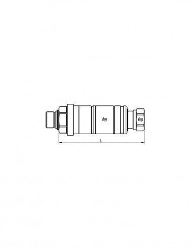 John Deere Enchufe Rápido Hembra M22x150 externo Adaptable
