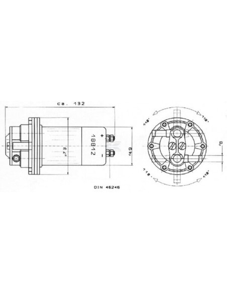 Bomba combustible eléctrica 24 V Kubota BX 2350