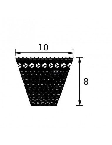 Correa trapezoidal AVX 10x1175 mm