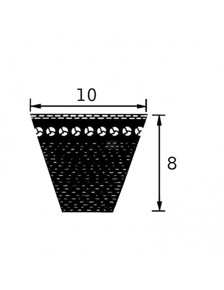 Correa trapezoidal AVX 10x1175 mm