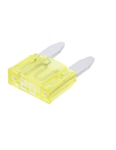 Fusible tipo enchufe Mini 32 V 20 A, longitud 16,3 mm, amarillo