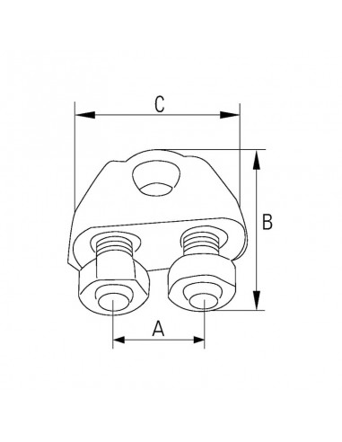 Grillete para cable 5 mm (2 uds.)