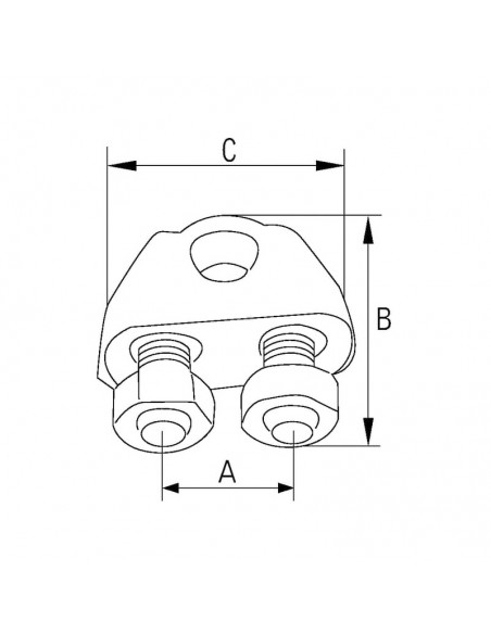 Grillete para cable 5 mm (2 uds.)