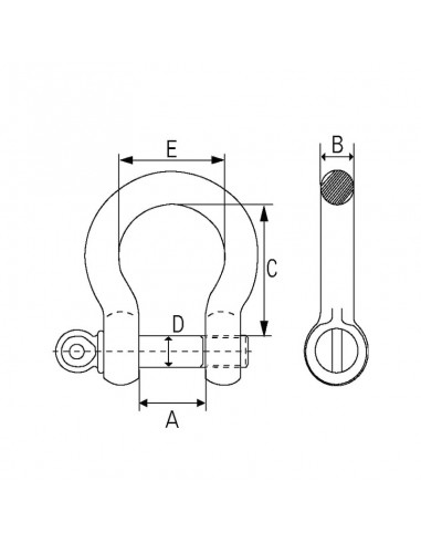 Grillete tipo lira 5/8"