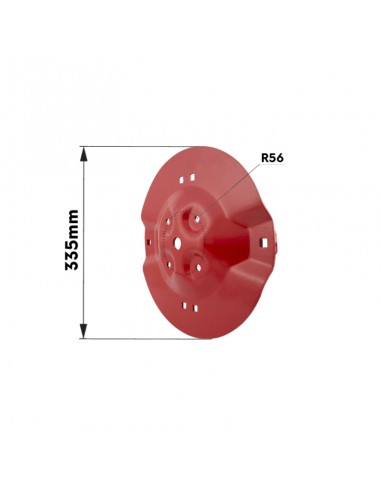 disco corte Kverneland Taarup Adaptable 335 mm.