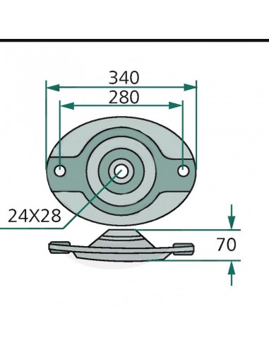 Disco de Corte Kuhn GMD 340 mm Adaptable