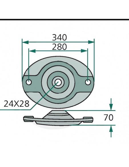 Disco de Corte Kuhn GMD 340 mm Adaptable