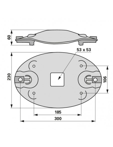 Disco de Corte Lely Optimo 240MCR 300x230 mm Adaptable