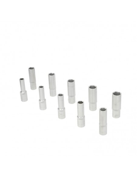 Juego de llaves de vaso 1/2" con punta Torx® en estuche 9 piezas