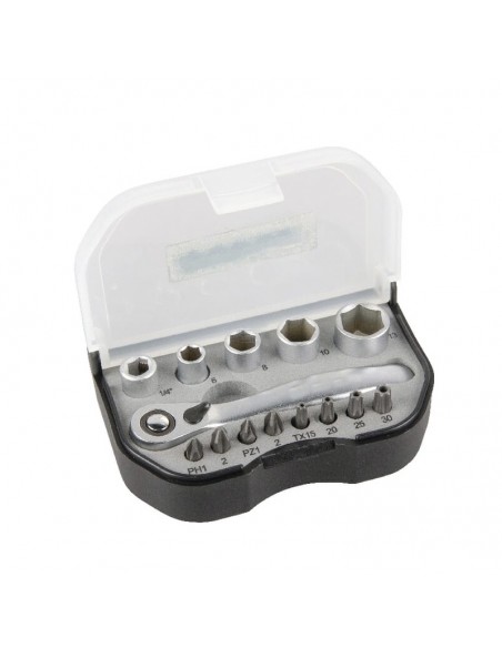 Juego de vasos Mini 1/4" 14 piezas