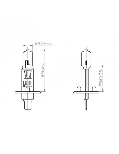 lampara halogena h1 12v 55w