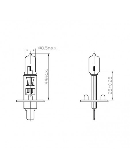 lampara halogena h1 12v 55w