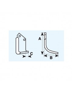 AFMJ10C-6 - Casamayor Cuchilla para Agric modelos AL/AFMJ/ALD Pletina 60x6