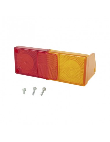 Cristal piloto trasero Derecho rojo/ámbar Adaptable Fiat-FORD
