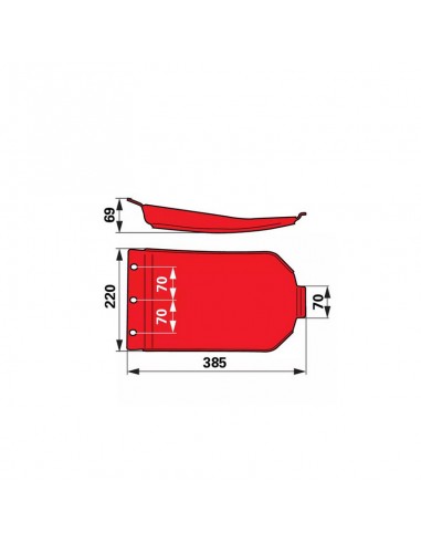Patín 385x220 mm Adaptable Pottinger