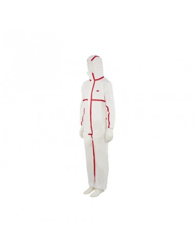 Mono desechable blanco-rojo Talla M 3M