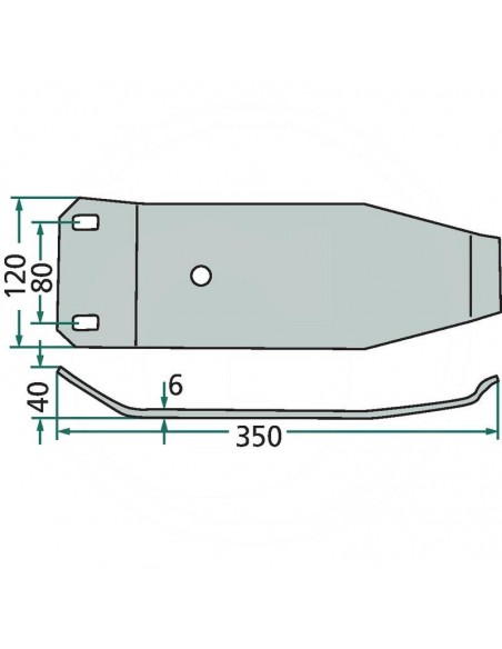 Patín Segadora Kuhn Serie FC 350 mm Adaptable