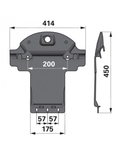 Patín Segadora Claas 450 mm Adaptable