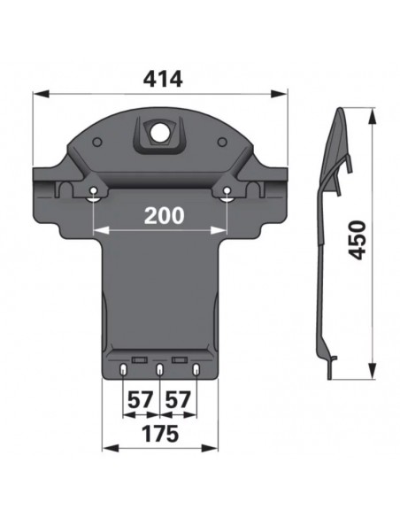 Patín Segadora Claas 450 mm Adaptable
