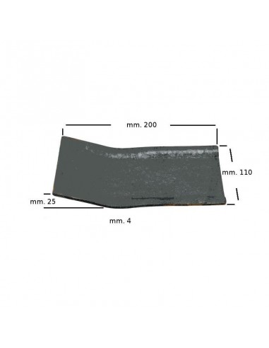 Placa Deslizamiento Segadora Kuhn 200 mm Adaptable