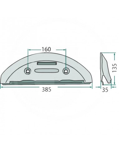 Protección Disco Segadora 385 mm Kuhn