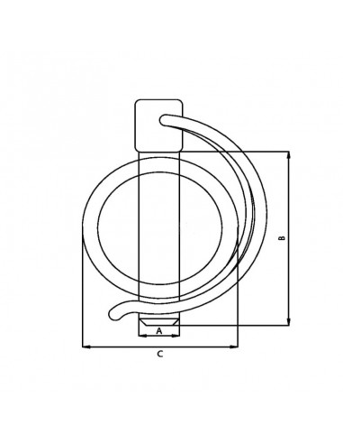Pasador de tubo 10x45 mm (2 uds.)