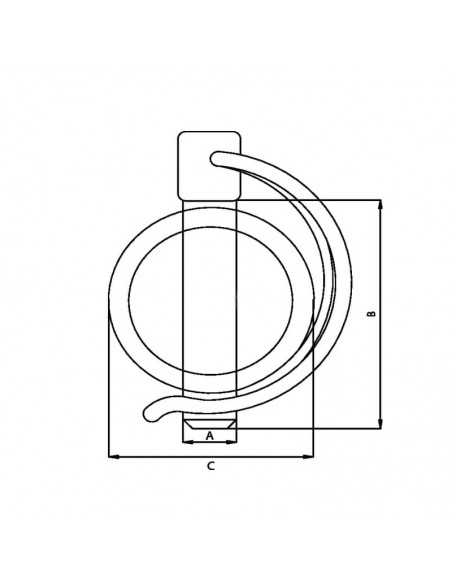 Pasador de tubo 10x45 mm (2 uds.)