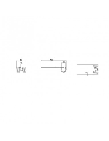 Muelle Pick Up Welger RP 185 mm Adaptable