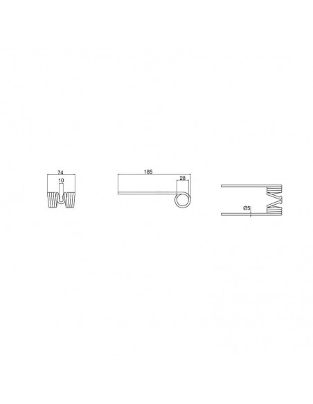 Muelle Pick Up Welger RP 185 mm Adaptable