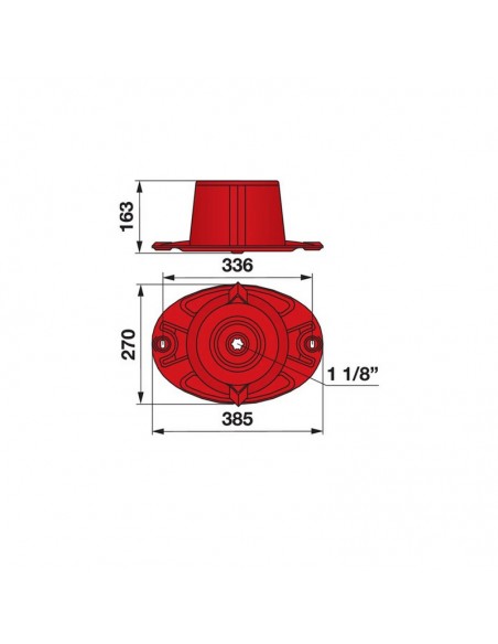Disco Segadora Kuhn 385x270 mm Adaptable