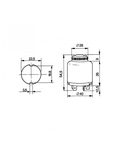 Interruptor arranque 0-1-2-3 Landini-Massey Ferguson Adaptable