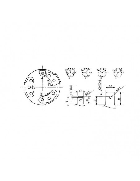 Interruptor arranque 1-2-3-4 Landini - Massey Ferguson Adaptable
