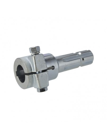 Reductor para eje TDF macho de 1 3-8" 6z a hembra Ø35 mm con pasador de fijación