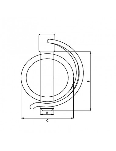 Pasador de tubo 8x45 mm (2 uds.)