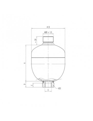 Acumulador 1 l 210-30 bar