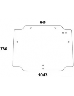 cristal trasero