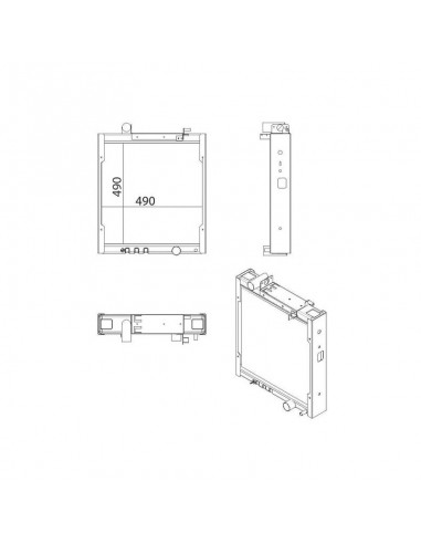 Radiador John Deere Series 5000 520x575 Adaptable