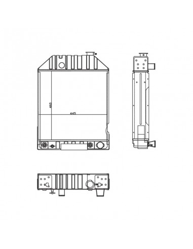 Radiador New Holland Series 10-30-40-100-1000 Adaptable